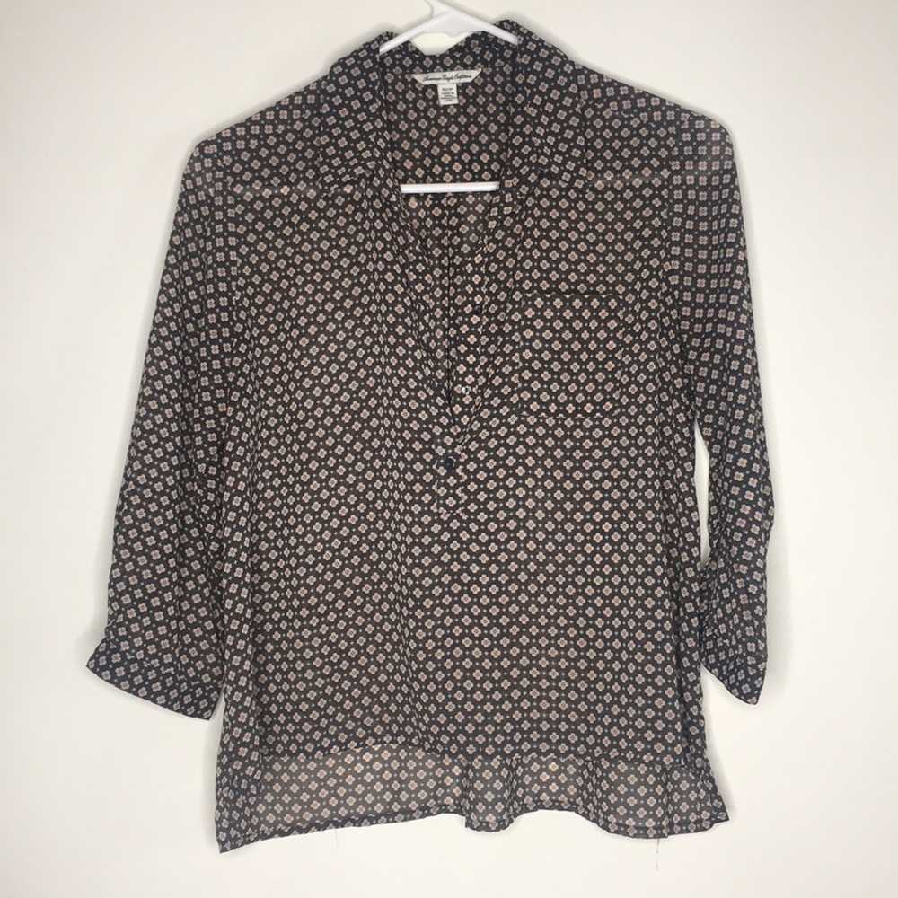 Flower printed blouse